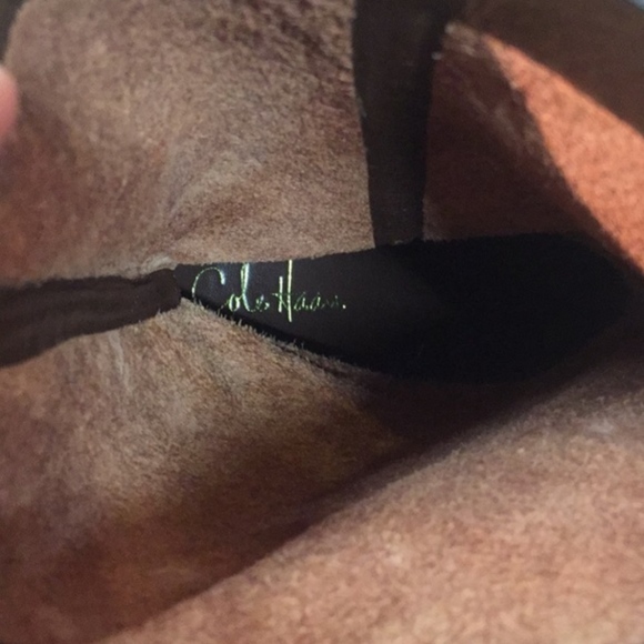 Cole Haan snake skin leather heeled boot - Picture 7 of 8